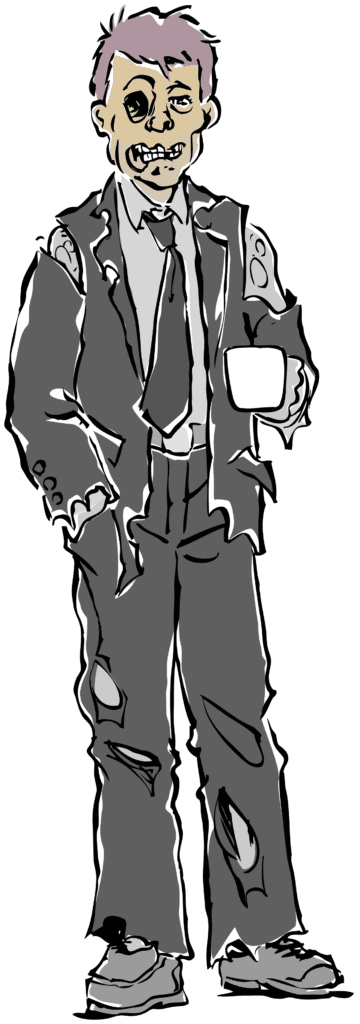 Coffee Drinking Zombie