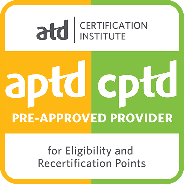 aptd/cptd pre-approved provider for eligibilitly and recertification points